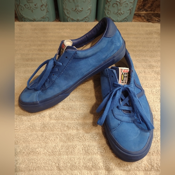 Vault by Vans Blue Suede Sport LX Sneaker Men's Size 8.5 Women's Size 10 - Picture 2 of 11